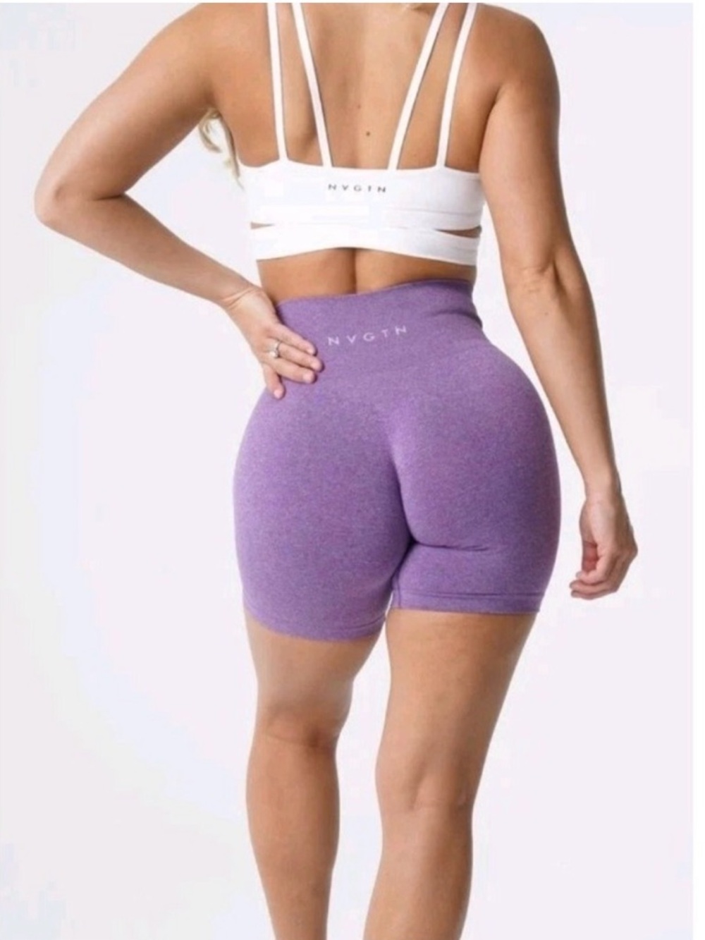NVGTN Purple Seamless Shorts